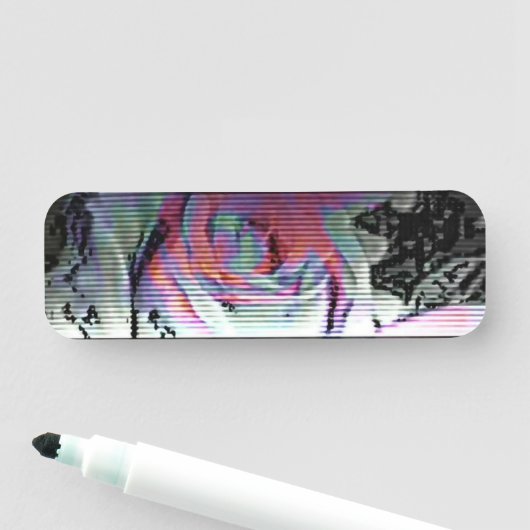 Porte-nom Techno Bouquet (En situation)