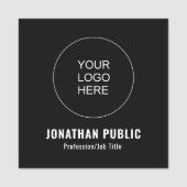 Porte-nom Téléchargement personnalisé Magnet Carré du logo d (Devant)