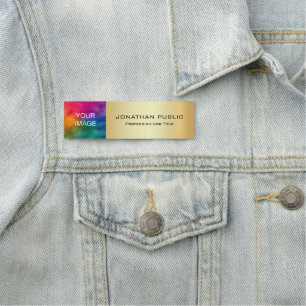 Porte-nom Téléchargez votre logo ou photo d'entreprise Éléga