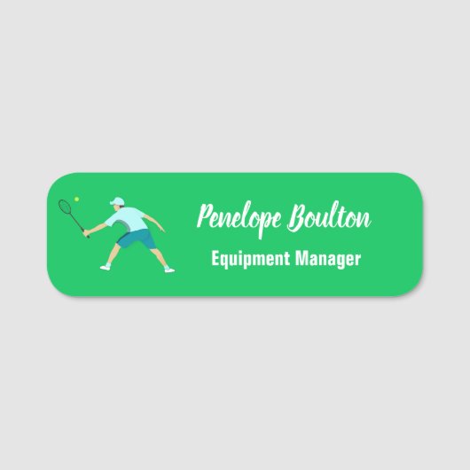 Porte-nom Tennis (Devant)