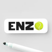 Porte-nom Tennis Enzo (En situation)