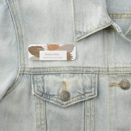 Porte-nom Terracotta Boho Tropical (En situation)