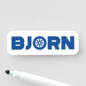 Porte-nom Tête d'essence de Bjorn (En situation)