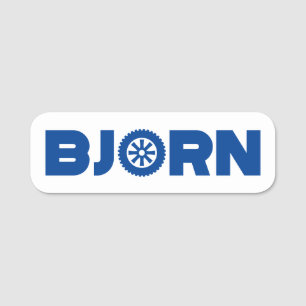 Porte-nom Tête d'essence de Bjorn