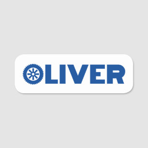 Porte-nom Tête d'Oliver Petrol