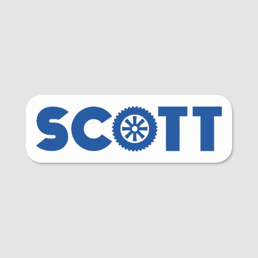 Porte-nom Tête Scott Petrol (Devant)