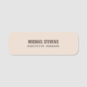 Porte-nom Texte gras élégant professionnel (Devant)