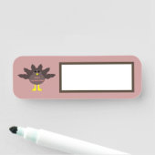 Porte-nom Thanksgiving Pluced Turkey (En situation)