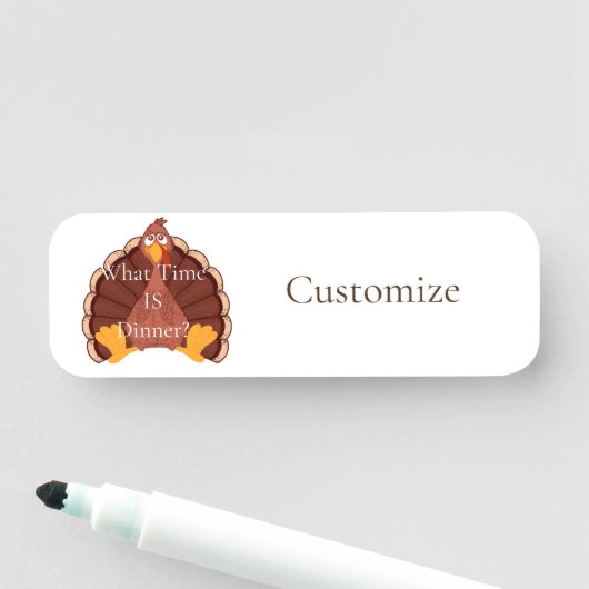 Porte-nom Thanksgiving Turkey Thunder Cove (En situation)