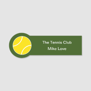 Porte-nom Thème du club de sport de tennis