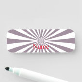 Porte-nom Thunder_Cove de Starburst Abstrait (En situation)