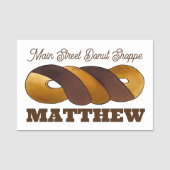 Porte-nom Tiger Tail Twist Doughnut pâtisserie (Devant)