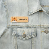 Porte-nom Tigre mignon avec nom personnalisé (En situation)