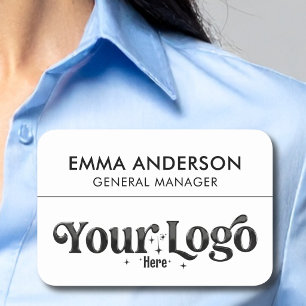 Porte-nom Titre d'emploi personnalisé pour petite entreprise