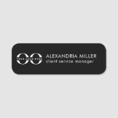 Porte-nom Titre du nom du logo (Devant)