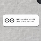 Porte-nom Titre du nom du logo