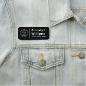 Porte-nom Titre du Poste Actuel Nom du Personnel Logo de l'E (En situation)