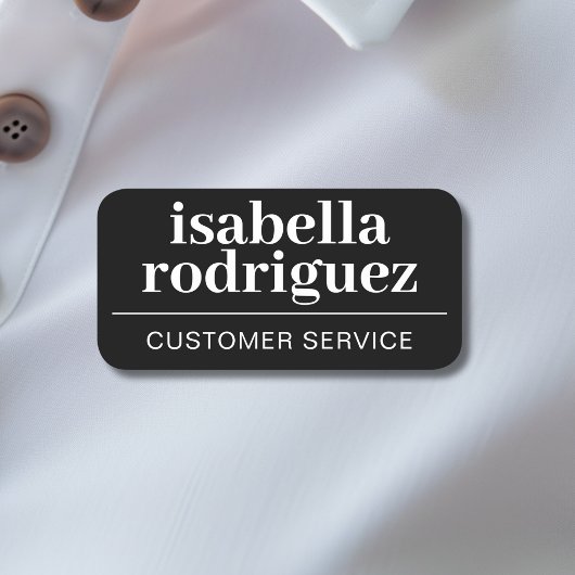 Porte-nom Titre du poste d'employé de petite entreprise magn