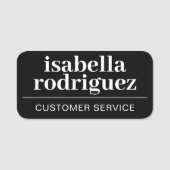 Porte-nom Titre du poste d'employé de petite entreprise magn (Devant)