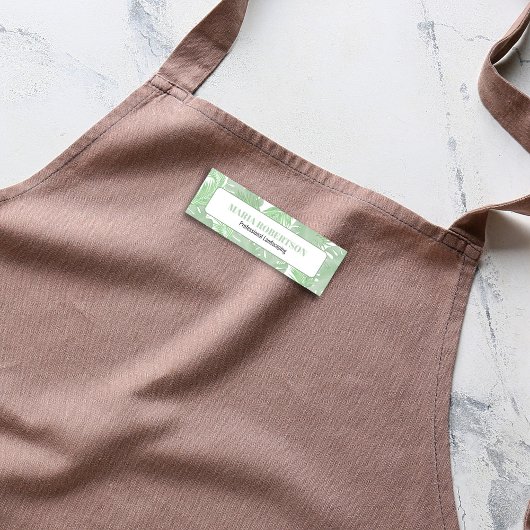 Porte-nom Titre du travail de l'employé Feuilles Palm