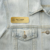 Porte-nom Titre du travail de l'employé Magnétique professio (En situation)