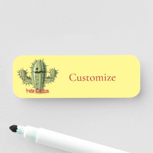 Porte-nom Tonnerre Irate Cactus Thunder_Cove (En situation)