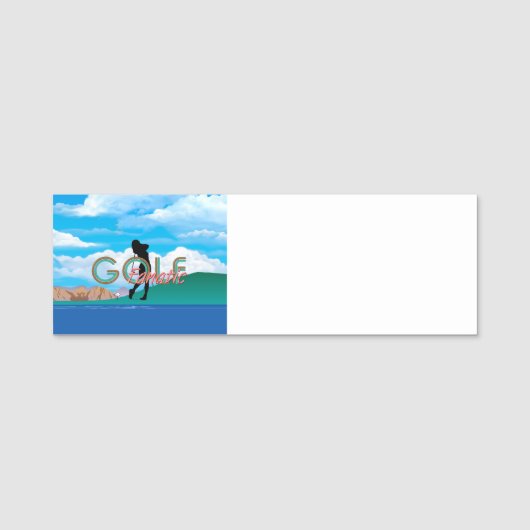 Porte-nom TOP Golf Fanatic (Devant)