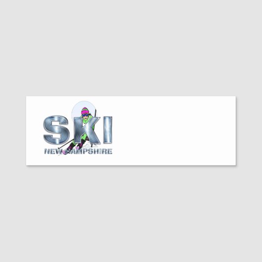 Porte-nom TOP Ski New Hampshire (Devant)