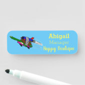 Porte-nom Tortue volante (En situation)