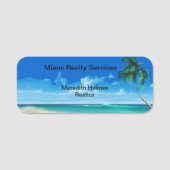 Porte-nom Tropical Beach Coastal Immobilier (Devant)