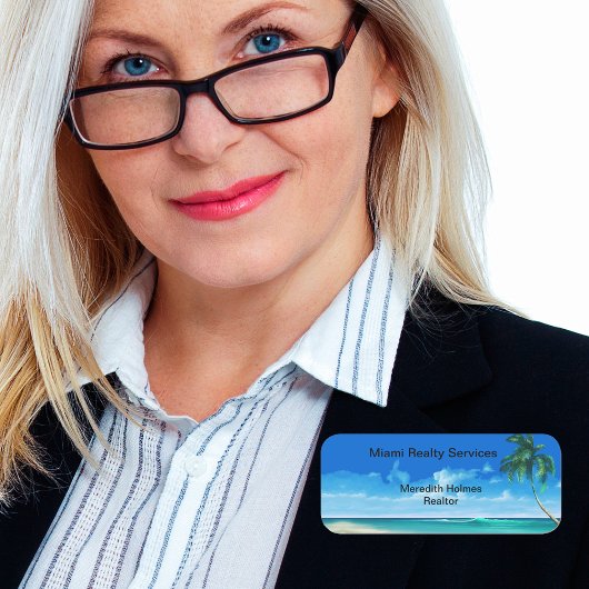 Porte-nom Tropical Beach Coastal Immobilier