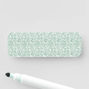 Porte-nom un arrière - plan vert et blanc avec de petits feu