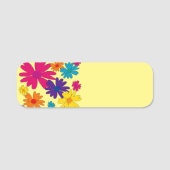 Porte-nom Un lit fleuri de fleurs marguerites (Devant)