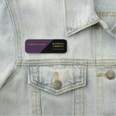 Porte-nom Un Pop De Couleur Et D'Élégance : Violet Violet Et (En situation)