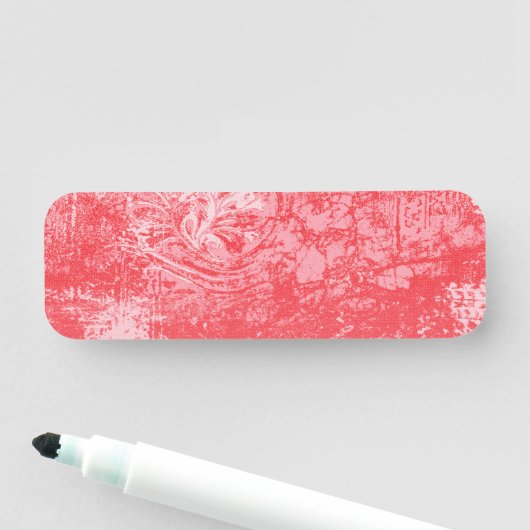 Porte-nom un tableau d'un ciel rouge arboré (En situation)