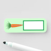 Porte-nom Une carotte pour les rennes de Noël (En situation)