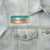 Porte-nom Une Touche D'Élégance Et D'Or Esthétique Moderne & (En situation)