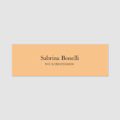 Porte-nom Unique Élégant Plain Simple Moderne Professionnel (Devant)