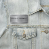 Porte-nom Unique Élégant Silver Metallic Et Parties scintill (En situation)