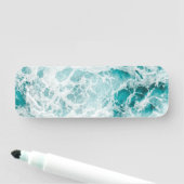 Porte-nom Vagues bleues de l'océan (En situation)