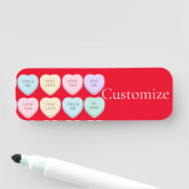 Porte-nom Valentine Candy Hearts Thunder_Cove (En situation)
