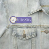 Porte-nom Vanille de beignets de beignets congelés Arc-en-ci (En situation)