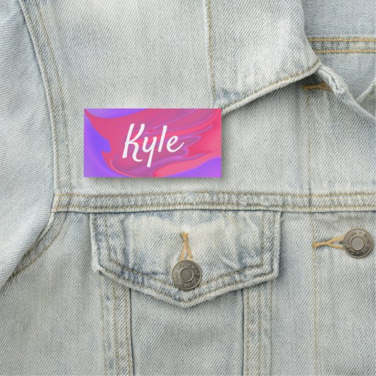 Porte-nom Vaporwave Aesthétique Gradient Colorful Minimal (En situation)