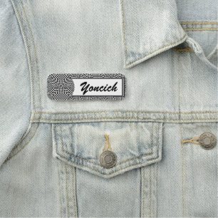 Porte-nom Vérificateurs tordus par Kenneth Yoncich