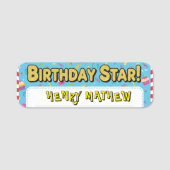 Porte-nom Véritable Star des Anniversaires Enfants ! Nom Per (Devant)