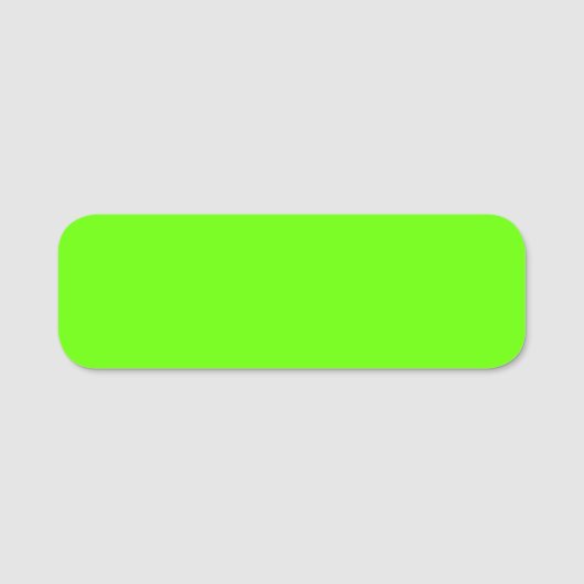 Porte-nom Vert clair (couleur solide) (Devant)