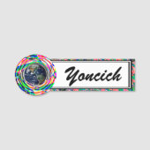 Porte-nom Vibes de la Terre par Kenneth Yoncich (Devant)