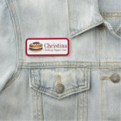 Porte-nom Victoria Sponge Cake Shop British Bakery Pastry (En situation)