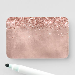 Porte-nom Vide or Rose Glittery