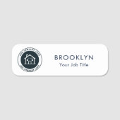 Porte-nom Votre entreprise Logo Employés de l'entreprise Per (Devant)